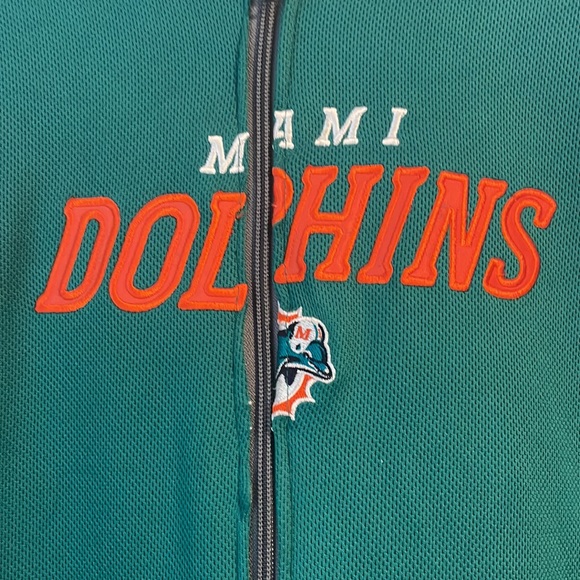 Official Miami Dolphins Hoodie XL Men’s Reebok, Men Zipped, NFL Football Team - Picture 3 of 11